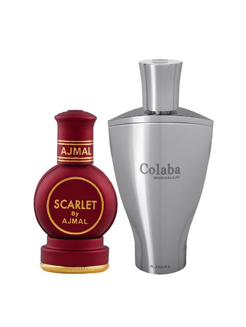 ajmal scarlet cp 12ml for unisex and colaba mukhallat cp 14ml for unisex + 2 parfum testers free - 17146898 - Very Small Image - 1