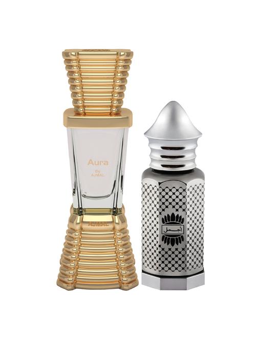 ajmal aura cp alcohol-free attar 10ml for unisex and asher cp alcohol-free attar 12ml for unisex + 2 parfum testers free - 17146904 - Very Small Image - 1