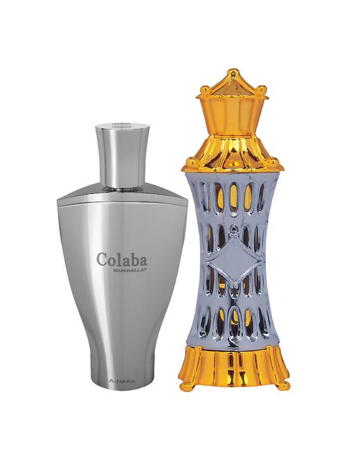ajmal colaba mukhallat cp 14ml for unisex and mizyaan cp 14ml for unisex + 2 parfum testers free - 17146937 - Very Small Image - 1