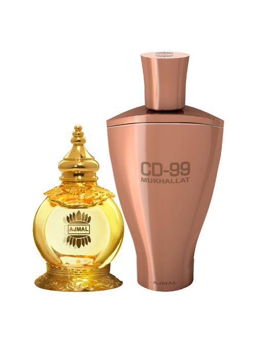 ajmal mukhallat al wafa cp 12ml for unisex and cd 99 mukhallat cp 14ml for unisex + 2 parfum testers free - 17146943 - Very Small Image - 1