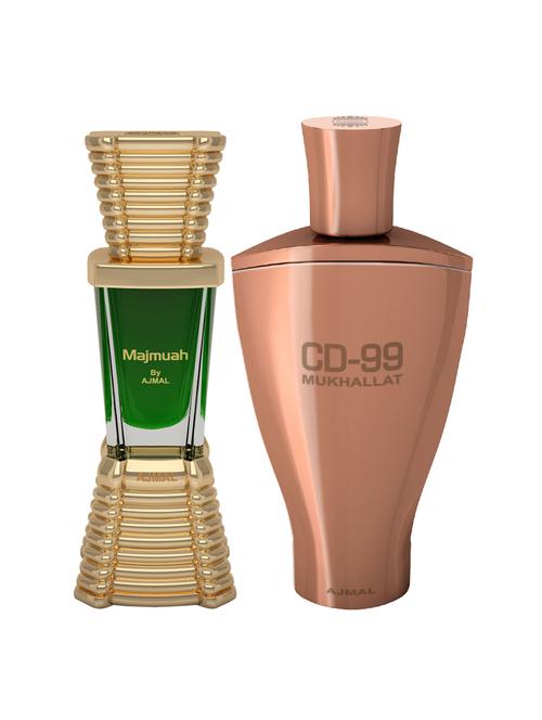ajmal majmua cp 10ml for unisex and cd 99 mukhallat cp 14ml for unisex + 2 parfum testers free - 17146947 - Very Small Image - 1