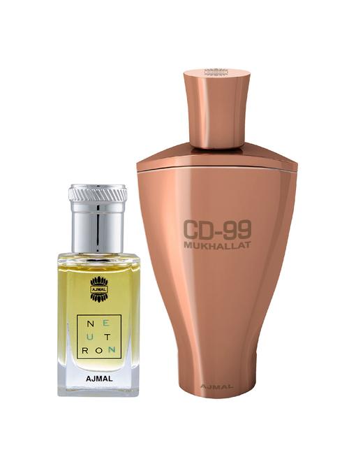 ajmal neutron cp 10ml for men and cd 99 mukhallat cp 14ml for unisex + 2 parfum testers free - 17146952 - Very Small Image - 1