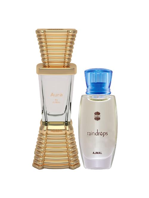 ajmal aura cp alcohol-free attar 10ml for unisex and raindrops cp alcohol-free attar 10ml for women + 2 parfum testers free - 17147009 - Very Small Image - 1