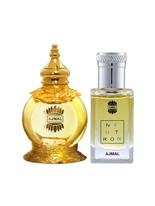 ajmal mukhallat al wafa cp 12ml for unisex and neutron cp 10ml for men+ 2 parfum testers free - 17147027 - Very Small Image - 1