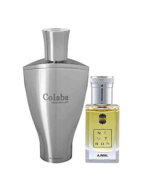 ajmal colaba mukhallat cp 14ml for unisex and neutron cp 10ml for men+ 2 parfum testers free - 17147042 - Very Small Image - 1