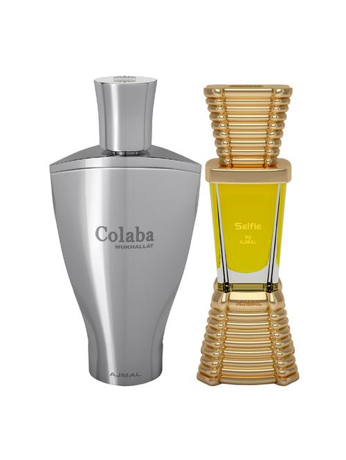 ajmal colaba mukhallat cp 14ml for unisex and selfie cp 10ml for men+ 2 parfum testers free - 17147063 - Very Small Image - 1