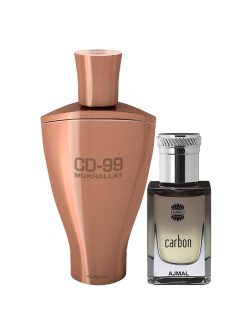 ajmal cd 99 mukhallat cp 14ml for unisex and carbon cp 10ml for men + 2 parfum testers free - 17147102 - Very Small Image - 1