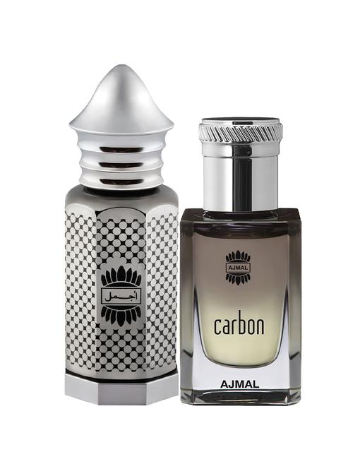 ajmal asher cp alcohol-free attar 12ml for unisex and carbon cp alcohol-free attar 10ml for men + 2 parfum testers free - 17147104 - Very Small Image - 1