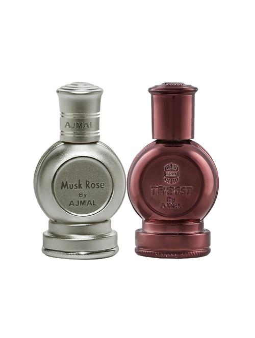 ajmal rose cp alcohol-free attar 12ml for unisex and tempest cp alcohol-free attar 12ml for unisex + 2 parfum testers free - 17147112 - Very Small Image - 1