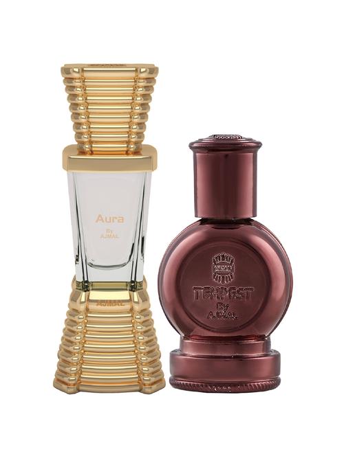ajmal aura cp alcohol-free attar 10ml for unisex and tempest cp alcohol-free attar 12ml for unisex + 2 parfum testers free - 17147114 - Very Small Image - 1