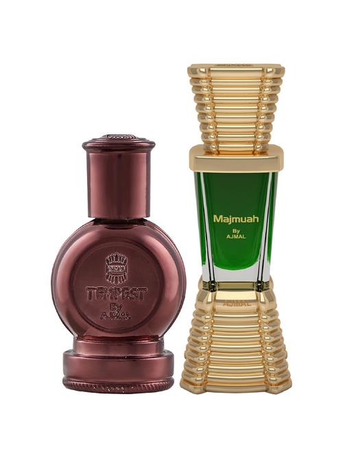 ajmal tempest cp alcohol-free attar 12ml for unisex and majmua cp alcohol-free attar 10ml for unisex + 2 parfum testers free - 17147136 - Very Small Image - 1