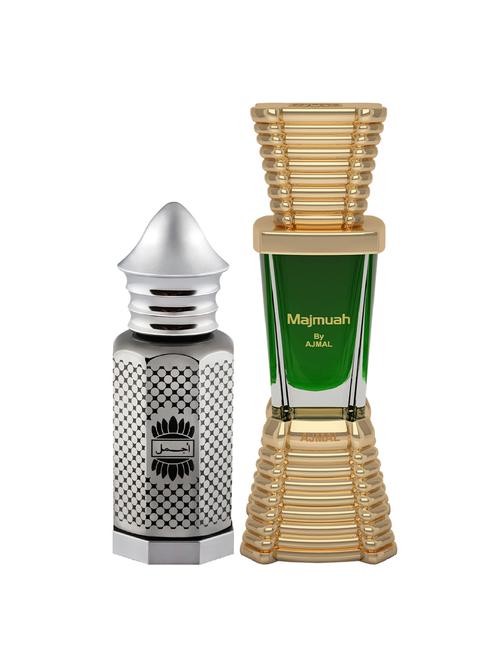 ajmal asher cp alcohol-free attar 12ml for unisex and majmua cp alcohol-free attar 10ml for unisex + 2 parfum testers free - 17147146 - Very Small Image - 1