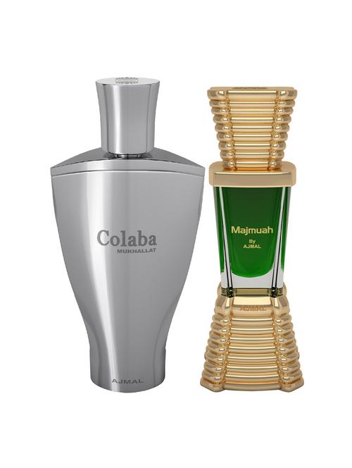 ajmal colaba mukhallat cp 14ml for unisex and majmua cp 10ml for unisex + 2 parfum testers free - 17147147 - Very Small Image - 1