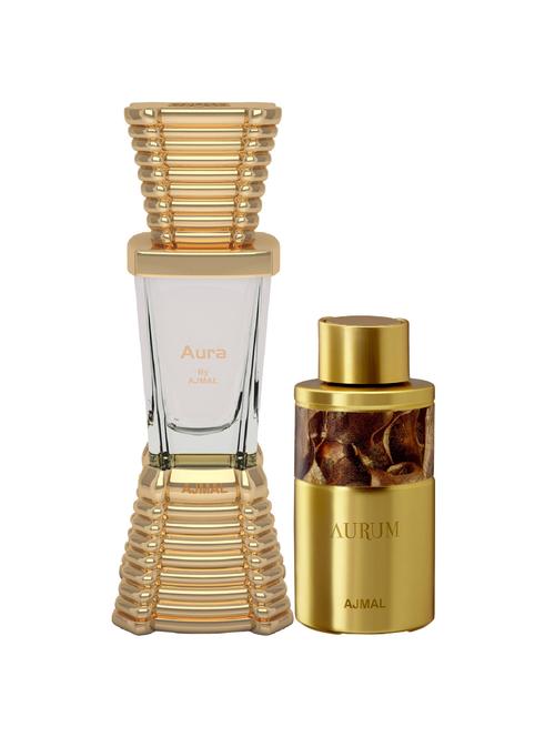 ajmal aura cp alcohol-free attar 10ml for unisex and aurum cp alcohol-free attar 10ml for women + 2 parfum testers free - 17147176 - Very Small Image - 1