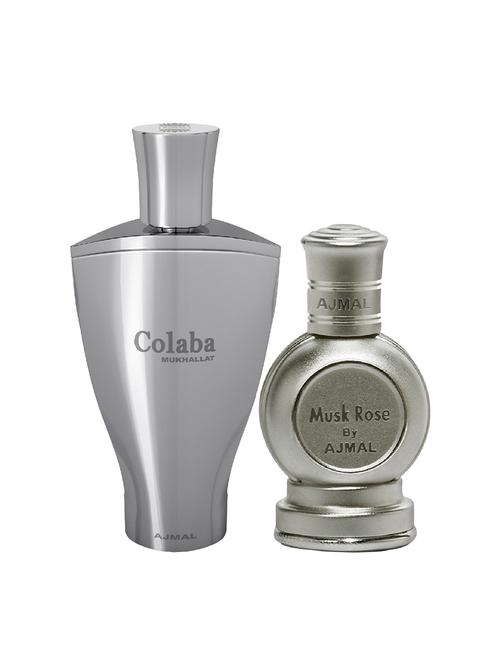 ajmal colaba mukhallat cp 14ml for unisex and rose cp 12ml for unisex + 2 parfum testers free - 17147210 - Very Small Image - 1