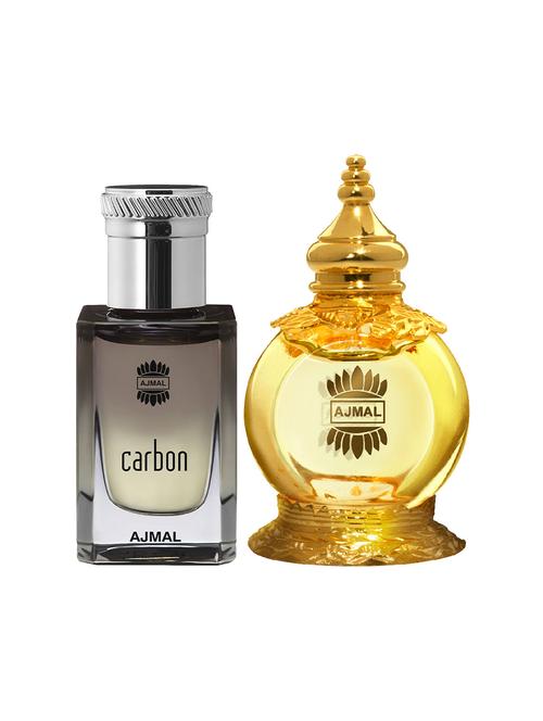 ajmal carbon cp 10ml for men and mukhallat al wafa cp 12ml for unisex + 2 parfum testers free - 17147221 - Very Small Image - 1