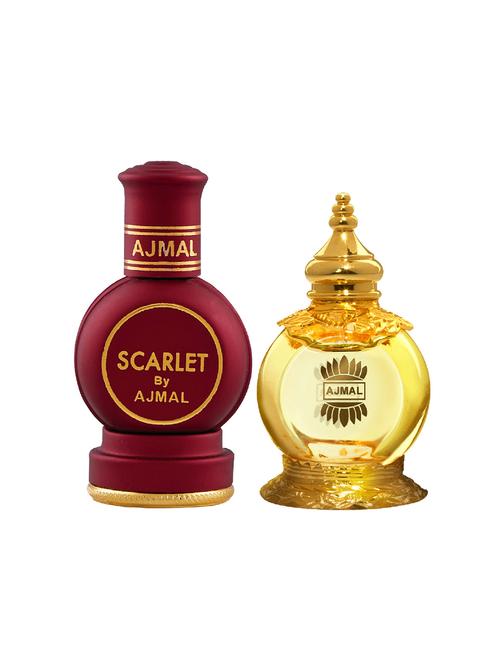 ajmal scarlet cp 12ml for unisex and mukhallat al wafa cp 12ml for unisex + 2 parfum testers free - 17147234 - Very Small Image - 1