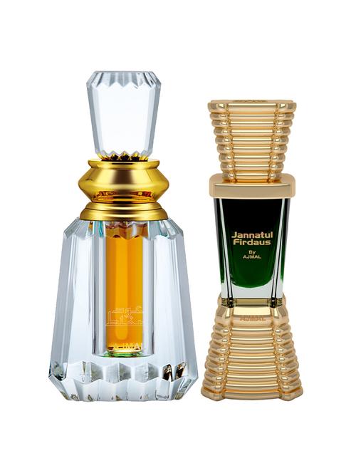 ajmal oudh mukhallat cp oudhy 6ml for unisex and jannatul firdaus cp 10ml for unisex + 2 parfum testers free - 17147248 - Very Small Image - 1