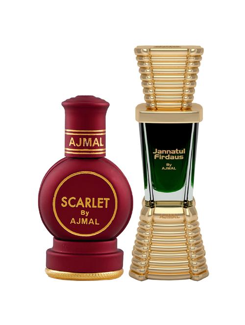 ajmal scarlet cp 12ml for unisex and jannatul firdaus cp 10ml for unisex + 2 parfum testers free - 17147255 - Very Small Image - 1