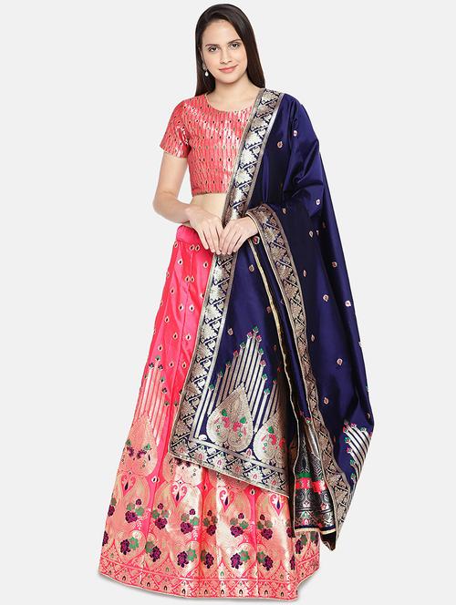 printed panelled lehenga - 17148056 - Very Small Image - 1