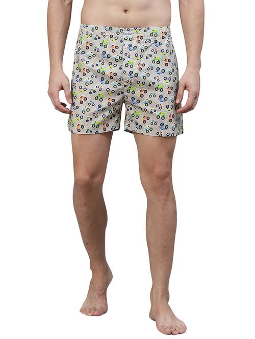 beige printed boxer - 17148364 - Very Small Image - 1