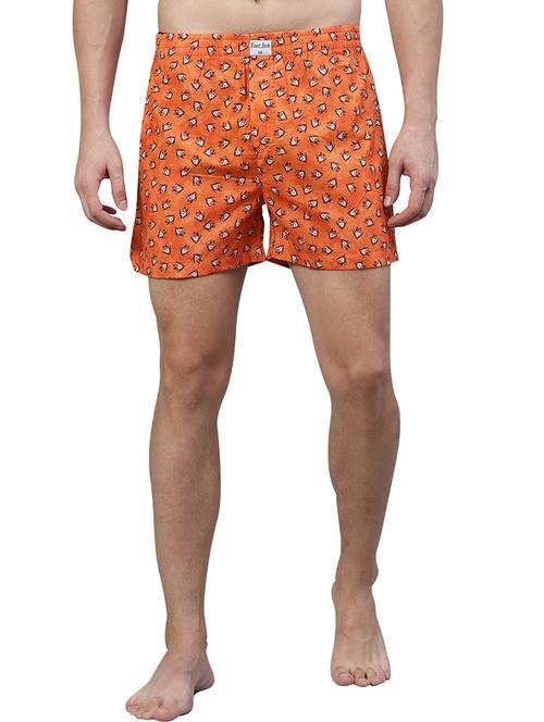 orange printed boxer - 17148370 - Very Small Image - 1