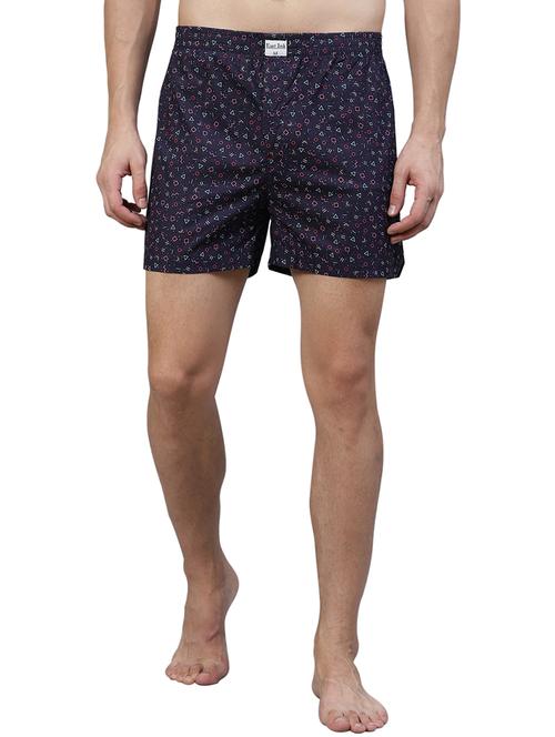 navy blue printed boxer - 17148391 - Very Small Image - 1
