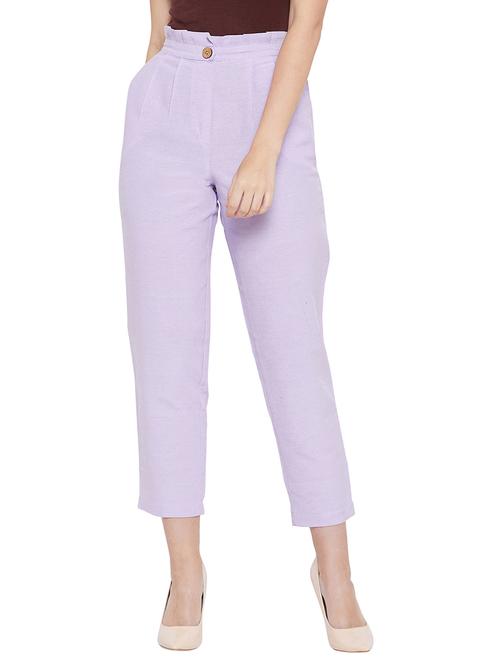 high rise lavender trouser - 17148414 - Very Small Image - 1
