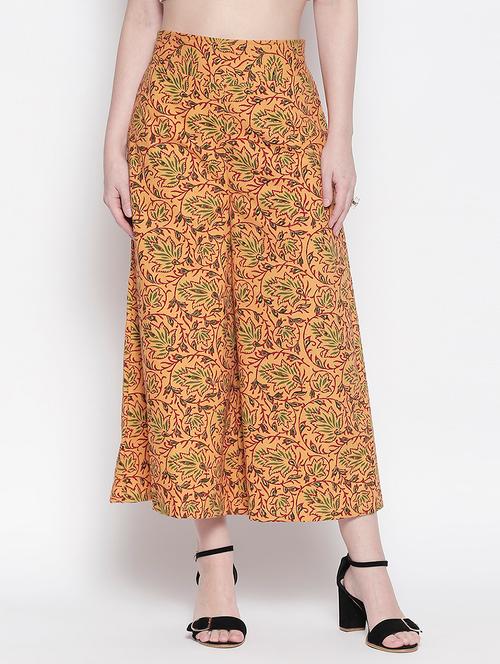 yellow cotton trousers - 17148455 - Very Small Image - 1