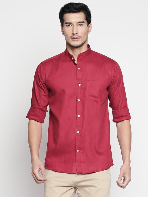 mens solid casual shirt - 17148689 - Very Small Image - 1