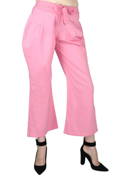 tie front straight palazzo - 17149118 - Very Small Image - 1