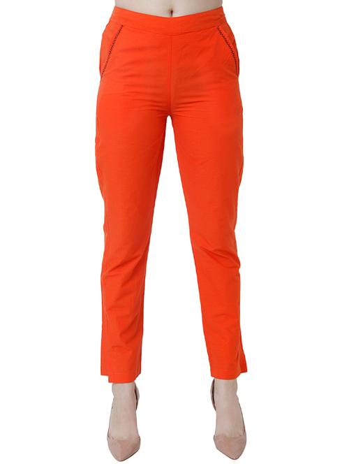 orange cotton trousers - 17149127 - Very Small Image - 1