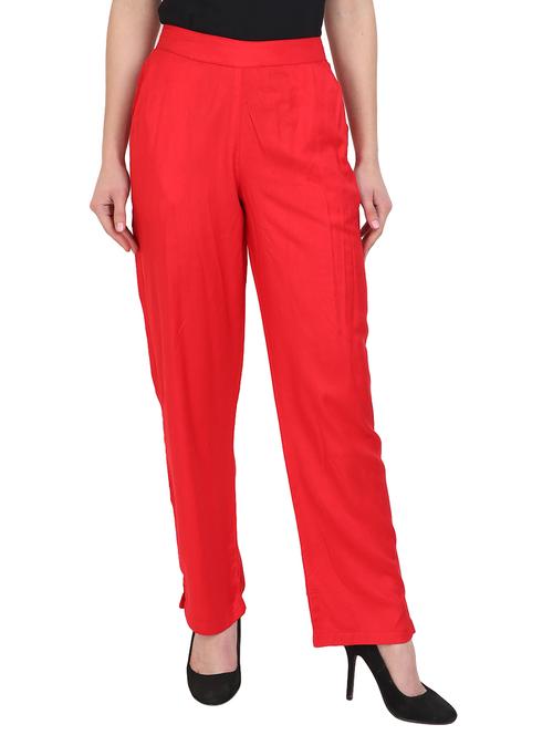 high rise flat front trouser - 17149161 - Very Small Image - 1