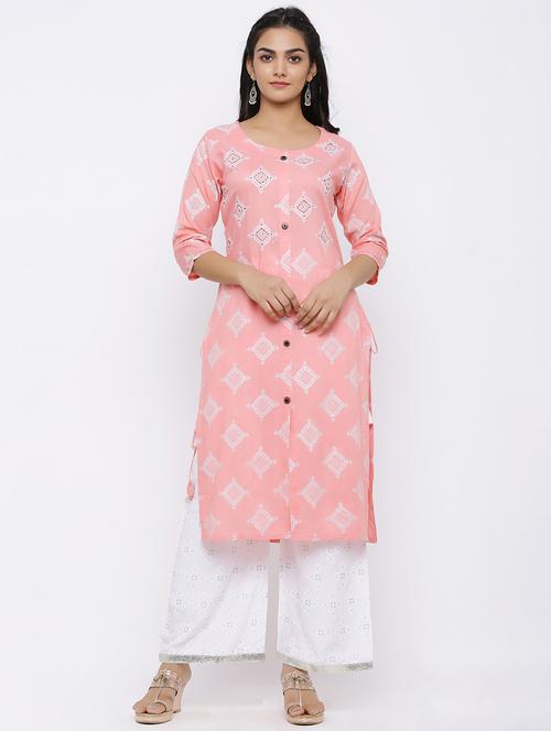 printed kurta palazzo set - 17149420 - Very Small Image - 1