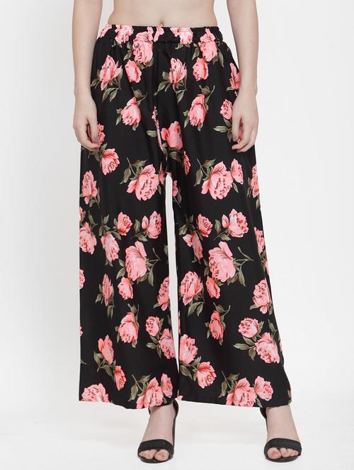 floral flared palazzo - 17149869 - Very Small Image - 1