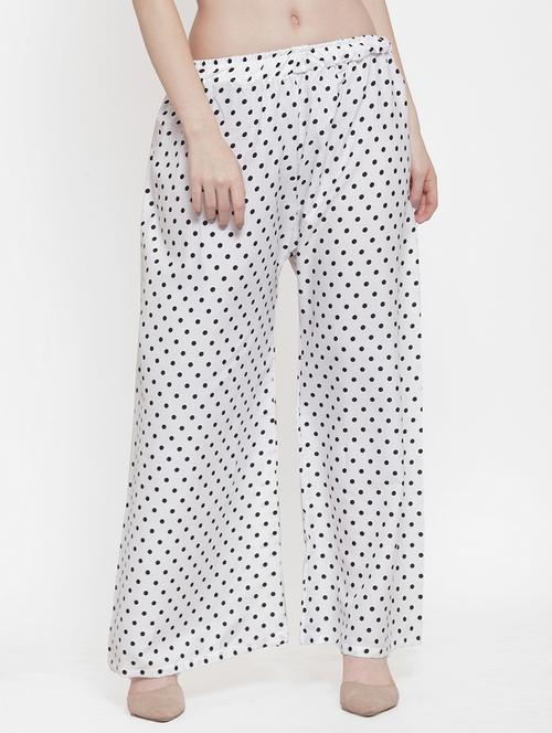 polka dot flared palazzo - 17149889 - Very Small Image - 1