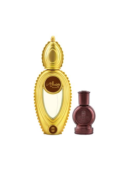 ajmal wisal dhahab edp 50ml for men and tempest concentrated oil alcohol-free attar 12ml for unisex + 2 parfum testers free - 17150054 - Very Small Image - 1
