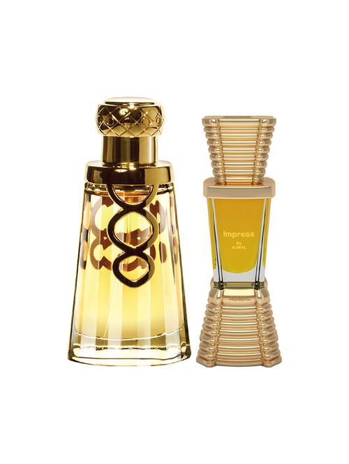 ajmal khallab edp oudh 50ml for unisex and impress concentrated oil alcohol-free attar 10ml for men + 2 parfum testers free - 17150130 - Very Small Image - 1