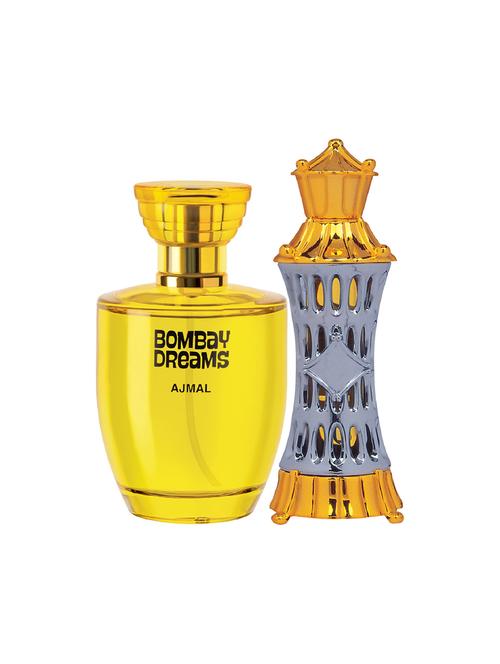 ajmal bombay dreams edp 100ml for women and mizyaan cp musky alcohol-free attar 14ml for unisex + 2 parfum testers free - 17150326 - Very Small Image - 1