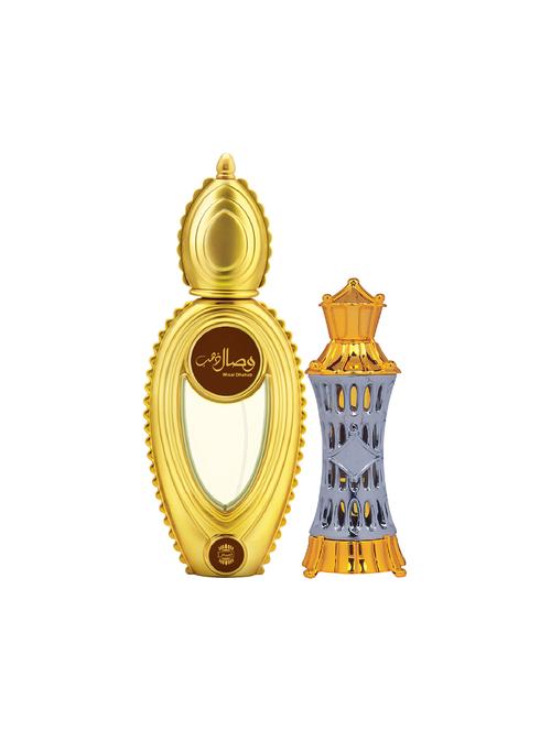 ajmal wisal dhahab edp 50ml for men and mizyaan cp musky alcohol-free attar 14ml for unisex + 2 parfum testers free - 17150333 - Very Small Image - 1