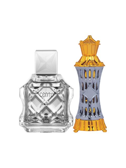 ajmal cento edp 100ml for men and mizyaan cp musky alcohol-free attar 14ml for unisex + 2 parfum testers free - 17150337 - Very Small Image - 1