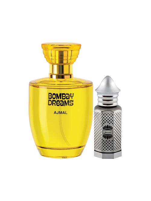 ajmal bombay dreams edp 100ml for women and asher cp alcohol-free attar 12ml for unisex + 2 parfum testers free - 17150357 - Very Small Image - 1