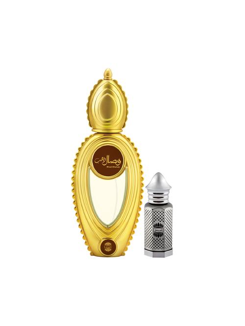 ajmal wisal dhahab edp 50ml for men and asher cp alcohol-free attar 12ml for unisex + 2 parfum testers free - 17150364 - Very Small Image - 1