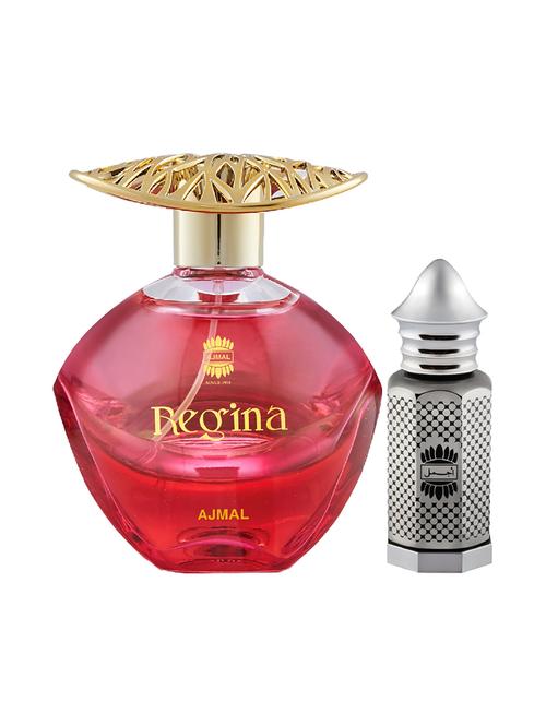 ajmal regina edp 100ml for women and asher cp alcohol-free attar 12ml for unisex + 2 parfum testers free - 17150373 - Very Small Image - 1