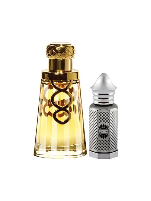 ajmal khallab edp oudh 50ml for unisex and asher cp alcohol-free attar 12ml for unisex + 2 parfum testers free - 17150378 - Very Small Image - 1