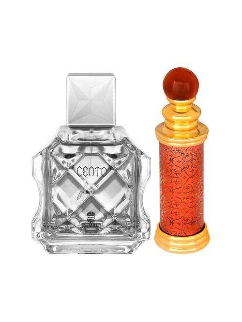 ajmal cento edp 100ml for men and classic oud cp oudh alcohol-free attar 10ml for unisex + 2 parfum testers free - 17150461 - Very Small Image - 1