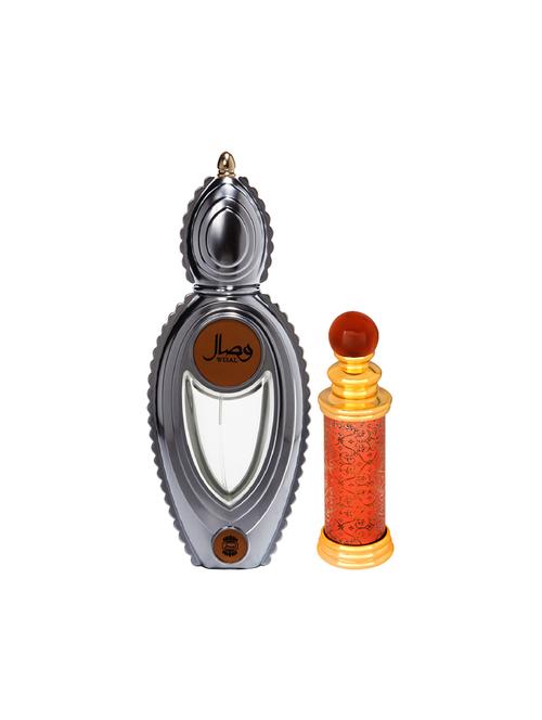 ajmal wisal edp musky 50ml for women and classic oud cp oudh alcohol-free attar 10ml for unisex + 2 parfum testers free - 17150469 - Very Small Image - 1