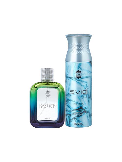 ajmal bastion edp aromatic 100ml for men and avid homme deodorant 200ml for men+ 2 parfum testers free - 17150656 - Very Small Image - 1