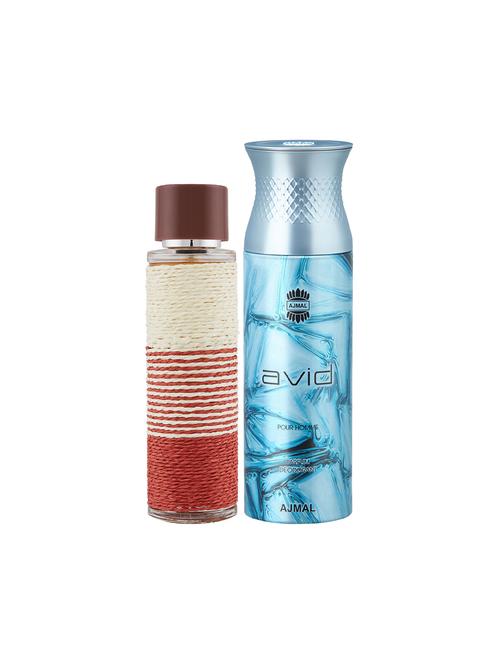 maryaj deuce homme edp spicy 100ml for men and ajmal avid homme deodorant 200ml for men + 2 parfum testers free - 17151054 - Very Small Image - 1
