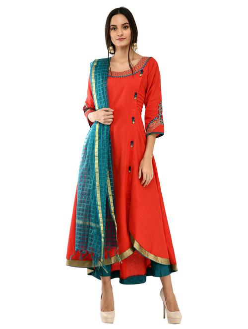 embroidered suit set - 17151230 - Very Small Image - 1